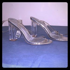 Clear heels